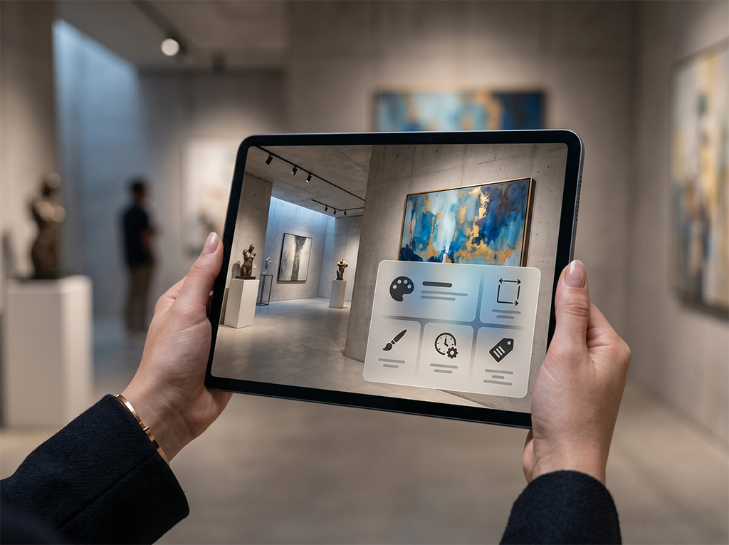 Fichas de obra dentro de galerías virtuales 360