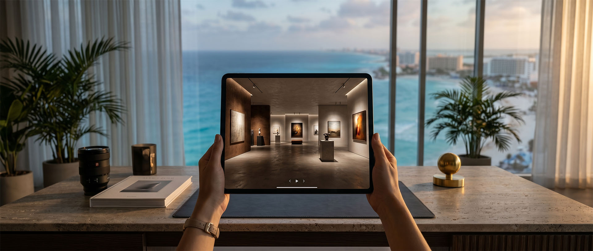 Art exhibition preserved as a 360 virtual gallery