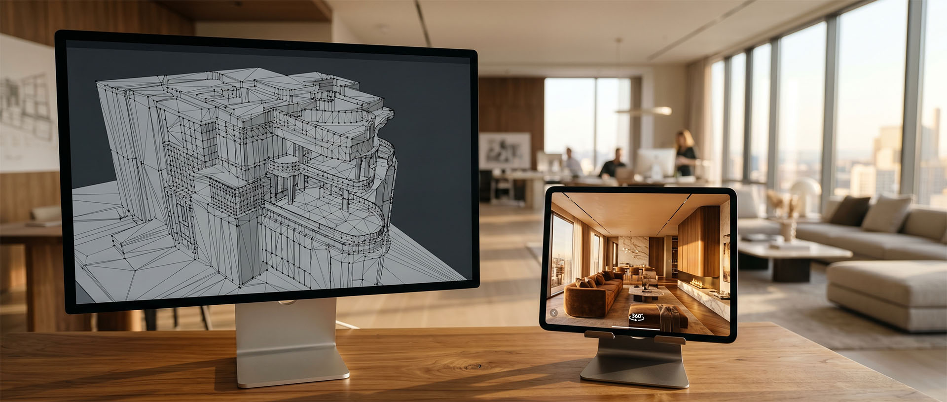 Comparison between a 3D spatial model and a panoramic 360 virtual tour