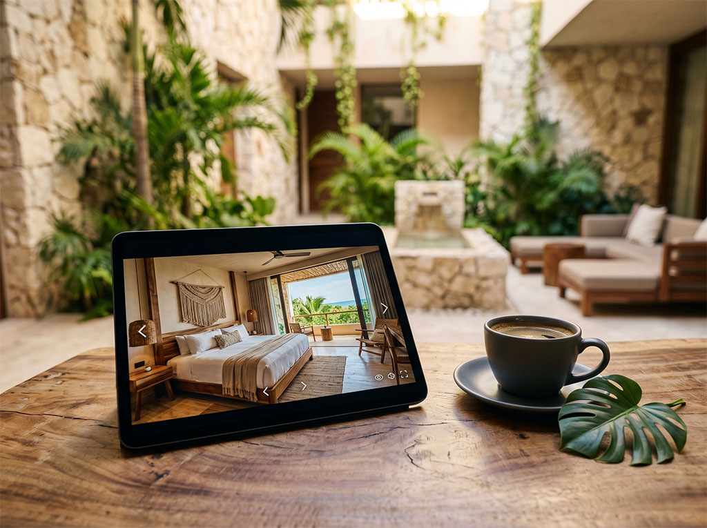 Tour virtual hotel boutique Cancún para reservas directas sin OTA
